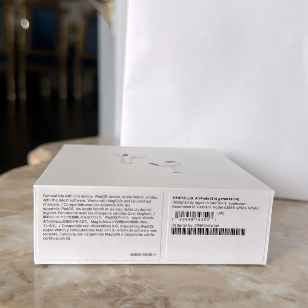 New Authentic Apple - AirPods with Lightning Charging Case.